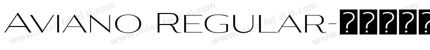 Aviano Regular字体转换
